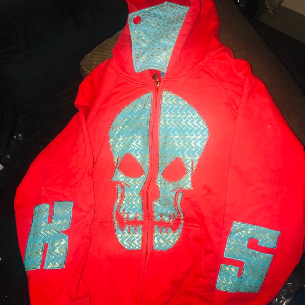 SHMACK SKULL HOODIE WITH FACE MASK